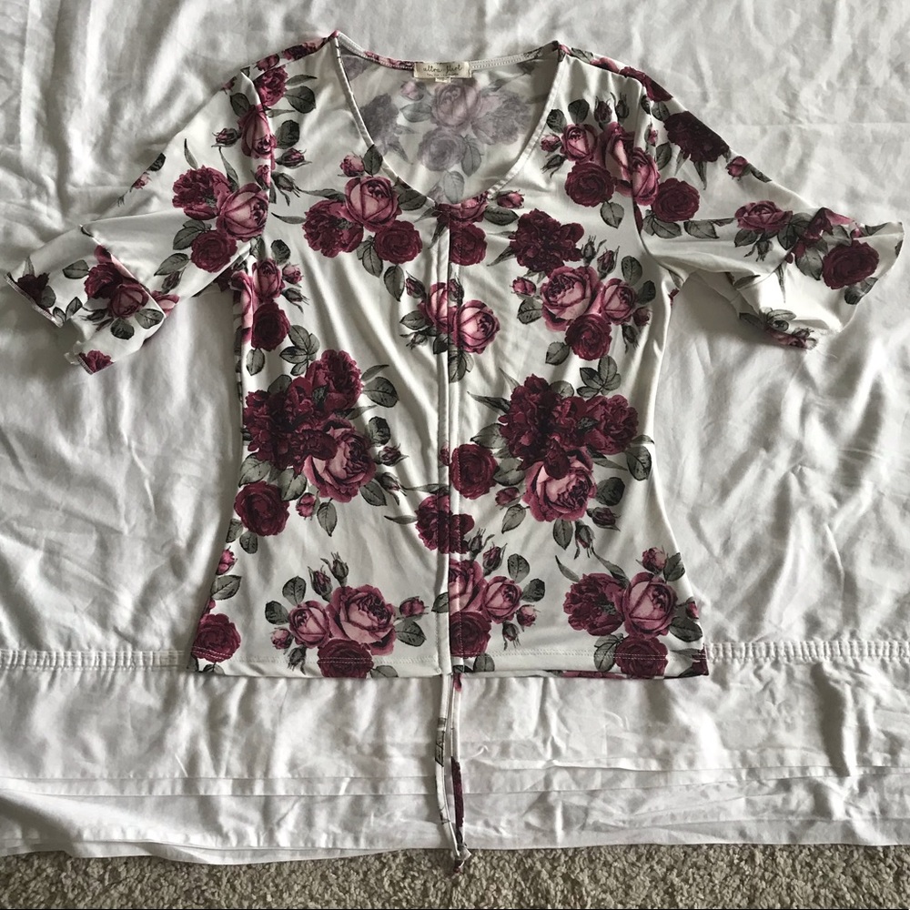 Ultra Flirt Floral Blouse